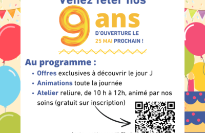 Post annonce : venez célébrer nos neuf ans !