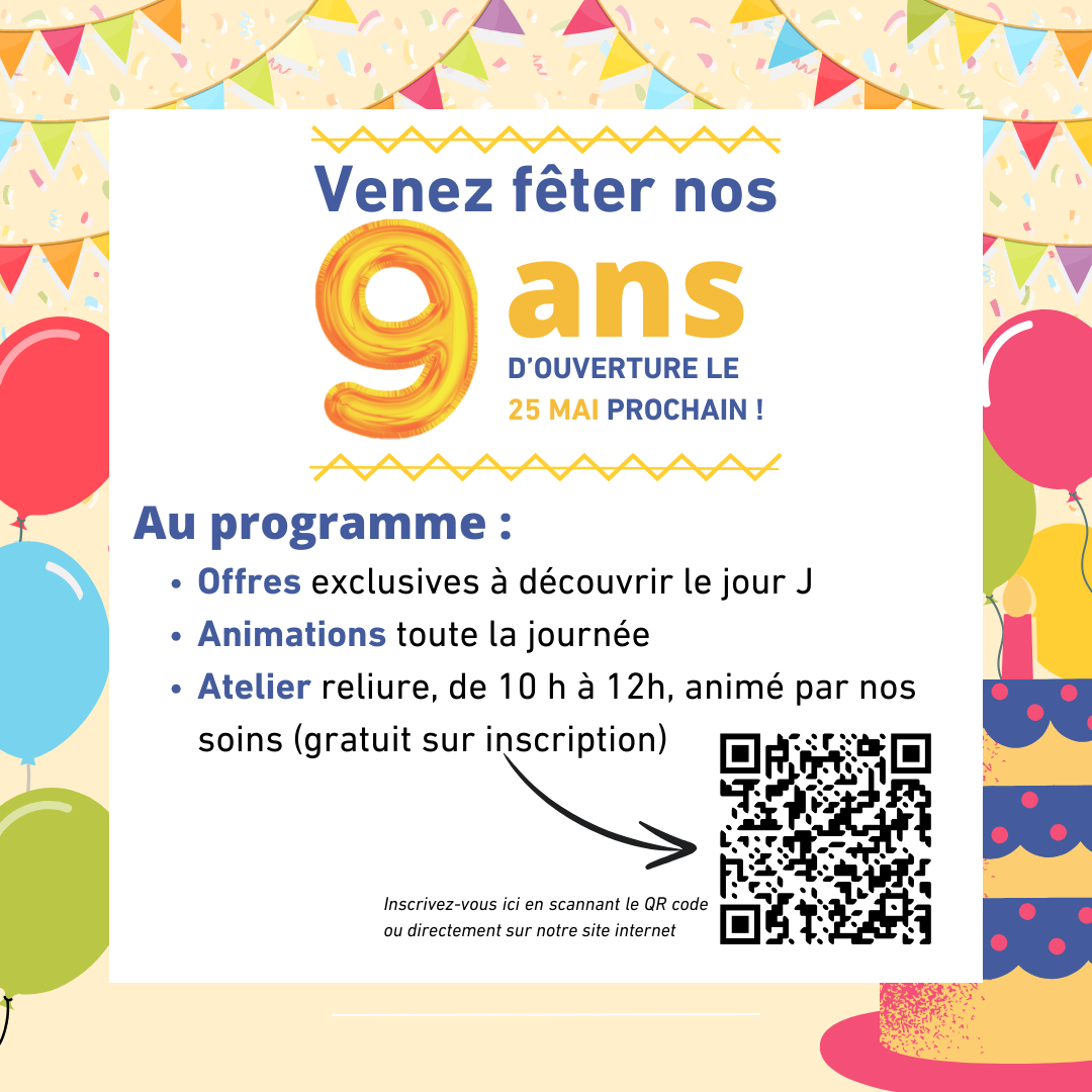 Post annonce : venez célébrer nos neuf ans !